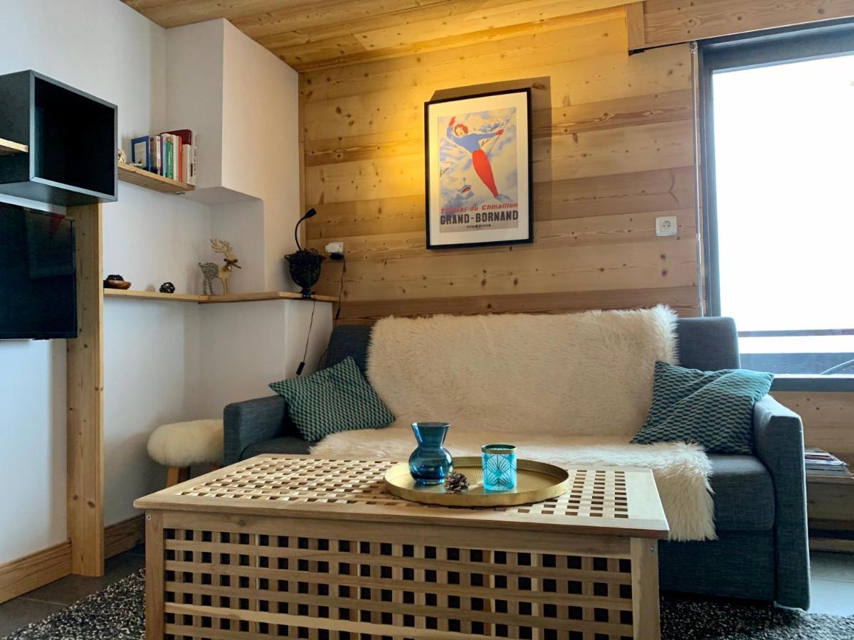 Bel Appartement Avec Vue Exceptionnelle Le Grand-Bornand Exterior photo